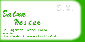 dalma wester business card